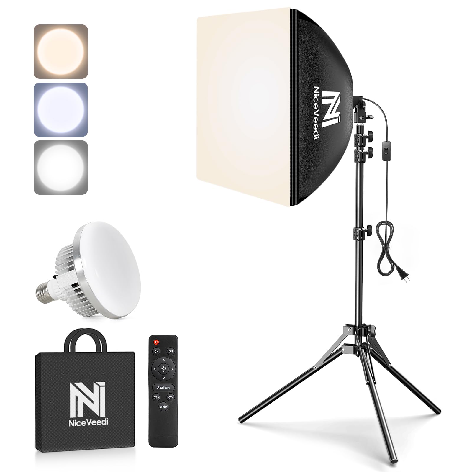 Amazon | NiceVeedi 写真撮影ソフトボックス 40x40cmライトボックス